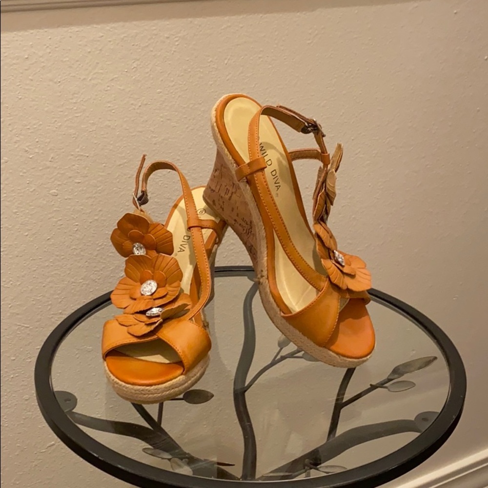 Wild Diva wedge sandals